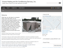 Tablet Screenshot of gravesairconditioning.com